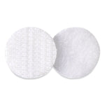 Sticky-Back Fasteners, Removable Adhesive, 0.63" Dia, White, 15/pack
