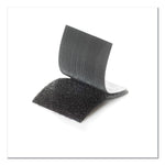 Industrial-Strength Heavy-Duty Fasteners, 2" X 4", Black, 2/pack
