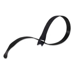 One-Wrap Pre-Cut Thin Ties, 0.5" X 15", Black/gray, 30/pack