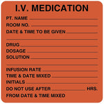 IV Medication Added Label, 2-1/2" x 2-1/2"