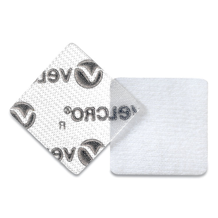 Sticky-Back Fasteners, Removable Adhesive, 0.88" X 0.88", Clear, 12/pack