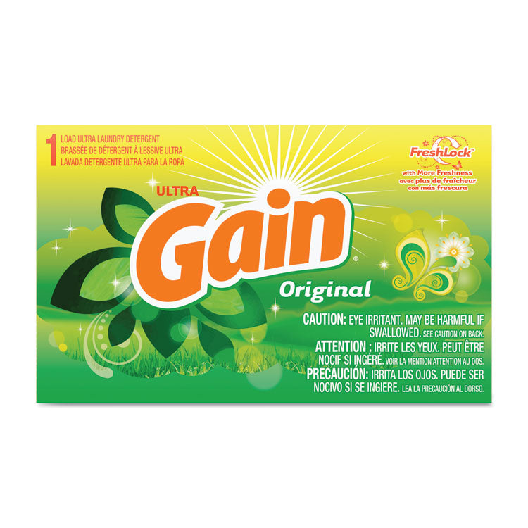 Powder Laundry Detergent, Gain Original Scent, 1.1 oz Box, 156 Boxes/Carton