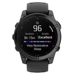 Garmin fenix E AMOLED Multisport GPS Smartwatch, Slate Gray & Black, 47mm (GRM0302503)