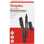 Staples Duramark Permanent Marker, Fine Tip, Black, 36/Pack (ST62949)
