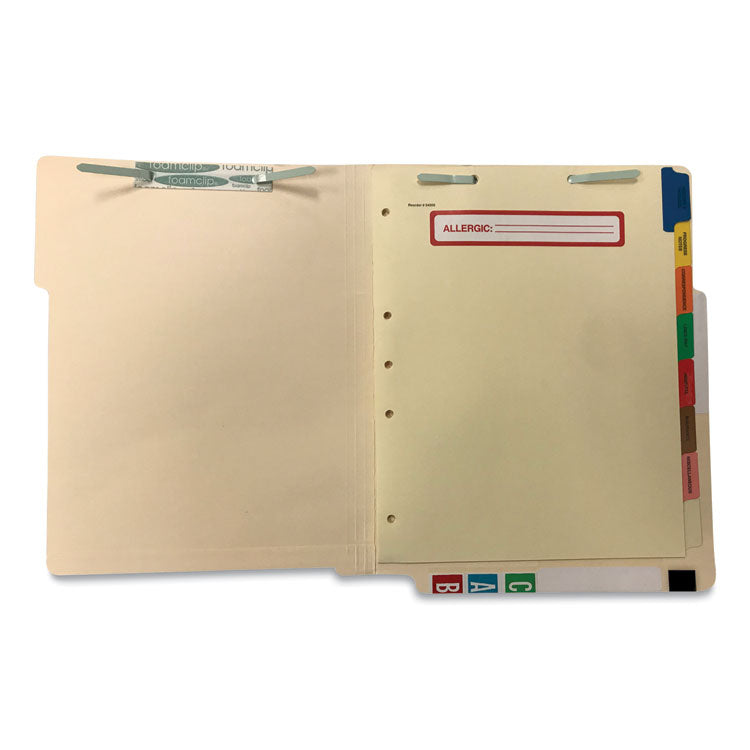 Side Tab Medical Chart Divider Sets, 8-Tab, Assorted Medical, 11 X 9, Manila, 40 Sets