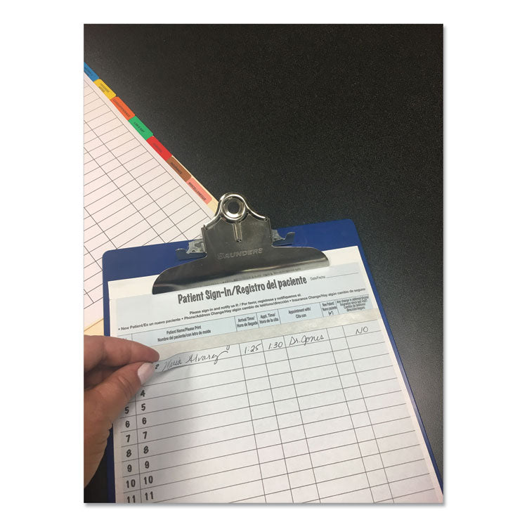 Hipaa Labels, Patient Sign-In, 8.5 X 11, Blue, 23/sheet, 125 Sheets/pack