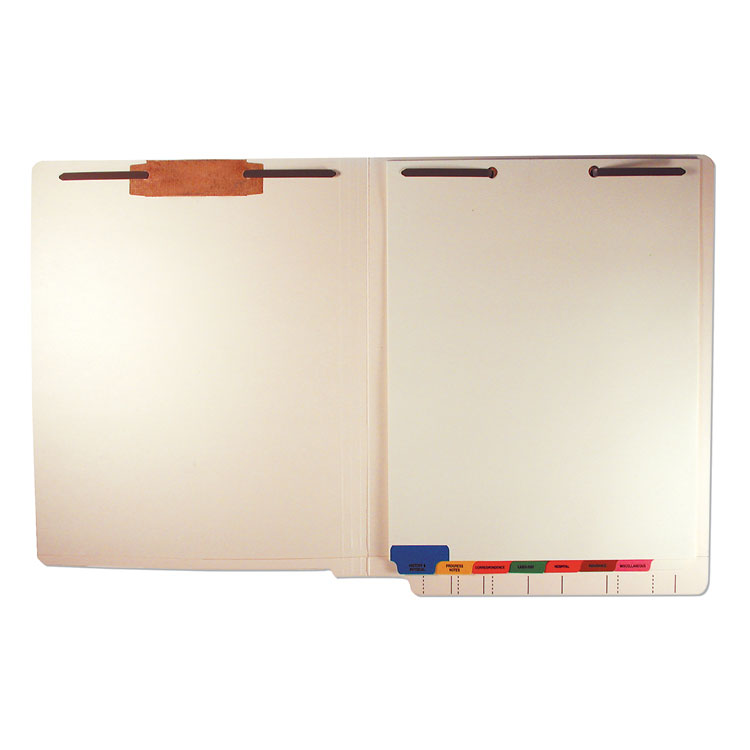 Bottom Tab Medical Chart Divider Sets, 8-Tab, Assorted Medical, 11.38 X 8.5, Manila, 40 Sets