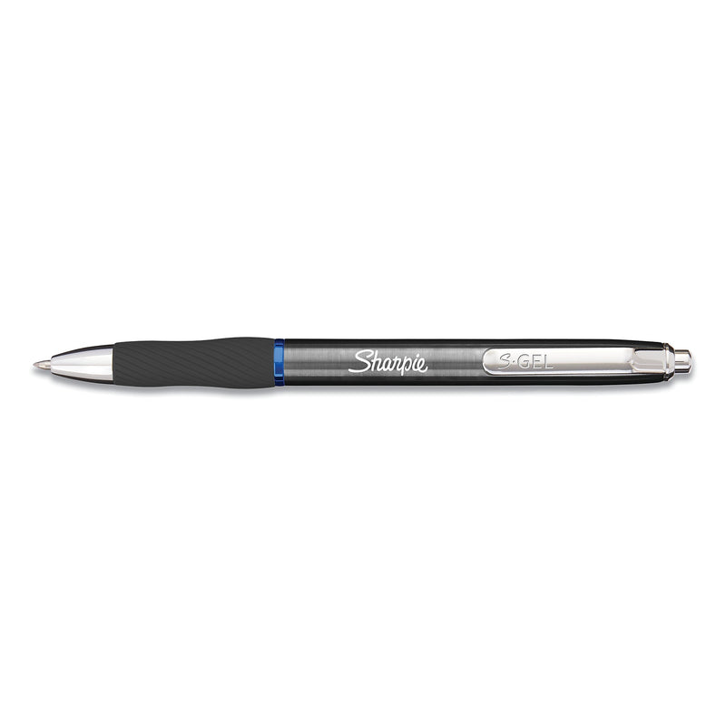 Sharpie S-Gel Retractable Gel Pen, Medium Point, 0.7 mm, Blue Ink, 12/Pack (SAN2147525)