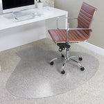 ES Robbins EverLife Carpet Chair Mat with Lip, 66" x 60", Designed for Medium-Pile Carpet, Clear (122775)