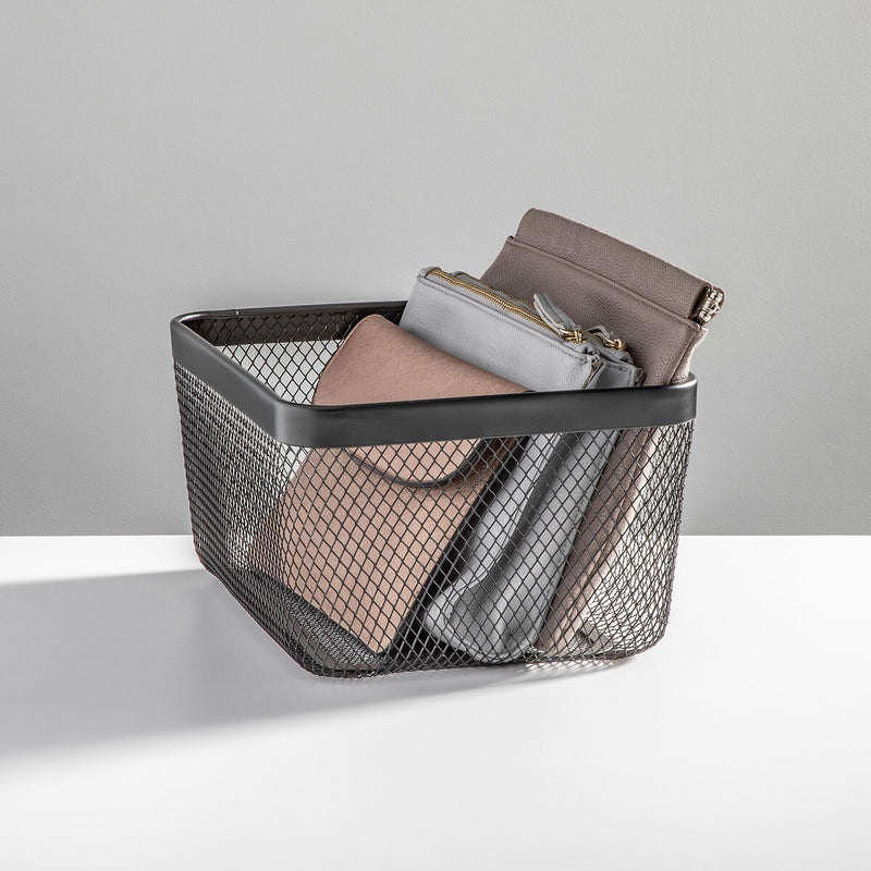 mDesign Steel Organizer, Matte Black (25957)