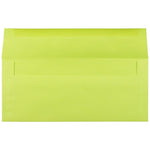 JAM Paper #10 Booklet Envelope, 4 1/8" x 9 1/2", Ultra Lime Green, 100/Pack (71091d)