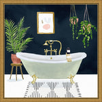 Amanti Art Boho Bath I by Victoria Borges Framed Canvas Wall Art Print, 16" x 16" (A42675040728)