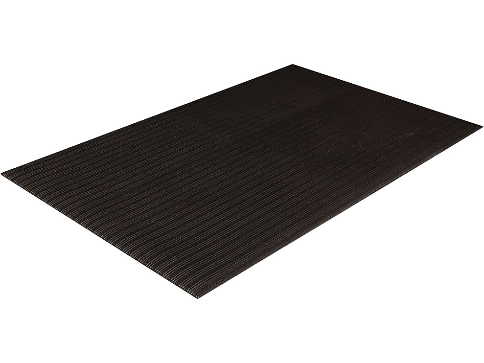 Crown Mats Tuff-Spun Foot-Lover Anti-Fatigue Mat, 36" x 60", Black (FL 3660BK)