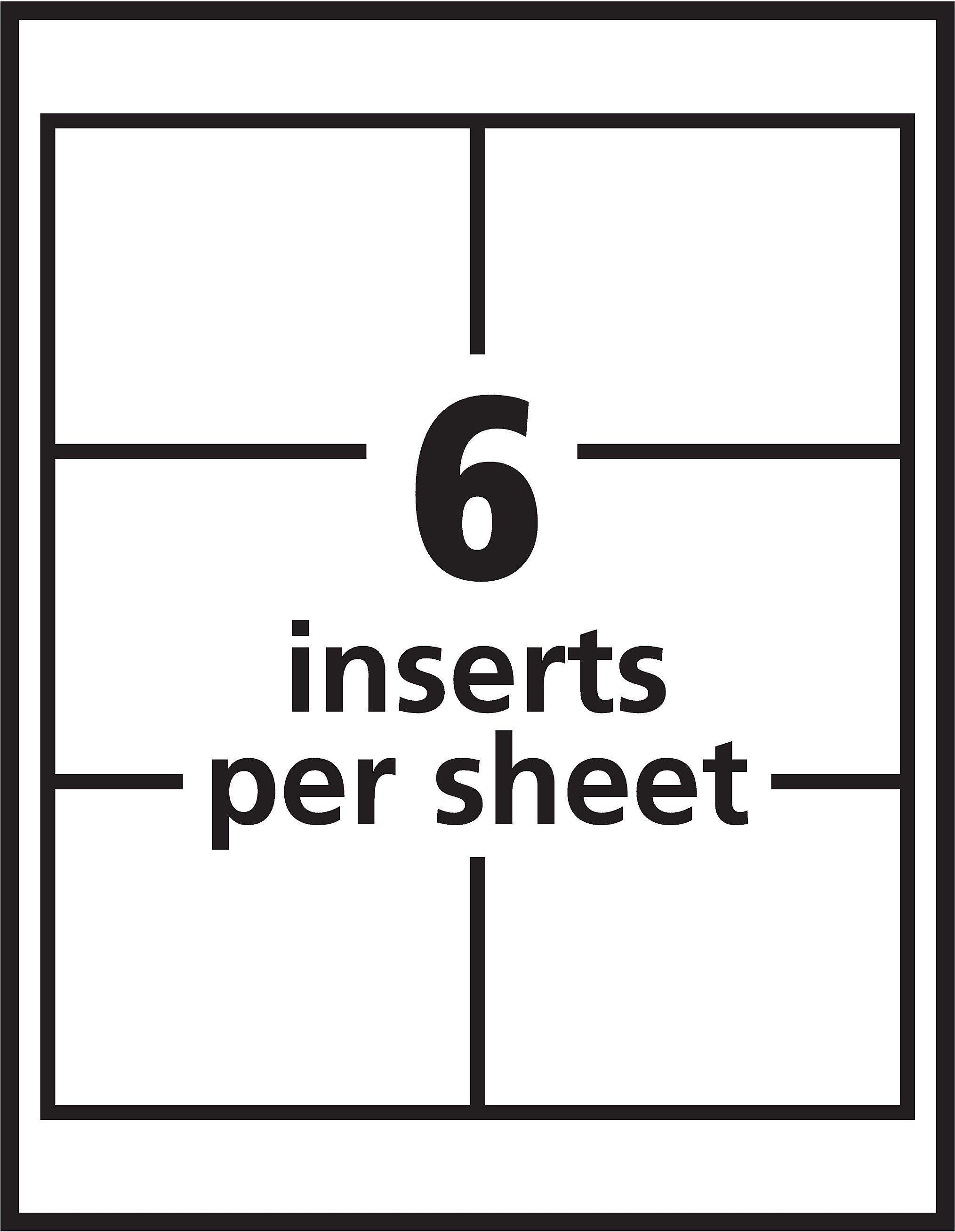 Avery Hanging Style Laser/Inkjet Name Badge Kit, 3" x 4", Clear Holders with White Inserts, 100/Box (74459)