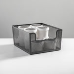 mDesign Steel Organizer, Matte Black (26000)