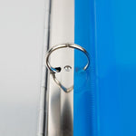 JAM Paper Poly Binder Pocket, 3-Hole Punched, Blue, 12/Pack (218VB1BU)