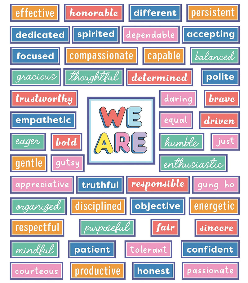 Carson Dellosa Education We Stick Together Motivational Bulletin Board Set, 52 Pieces (CDP110590)