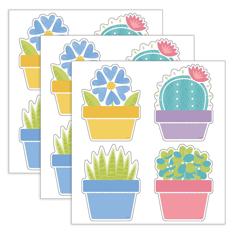 Trend Enterprises Garden Plants Classic Accents Variety Pack, 36/Pack, 3 Packs/Bundle (T-10682-3)