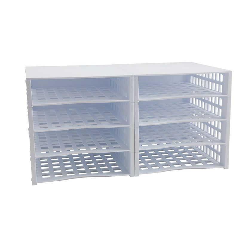 Thinkspace Literature organizer 8-Compartment Literature Organizers, 21" x 12.25", White (39444)