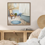 Amanti Art Sundance Bath I by Elizabeth Medley Framed Canvas Wall Art Print, 22" x 22" (A42678299387)