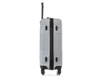 InUSA Resilience 24" Hardside Suitcase, 4-Wheeled Spinner, TSA Checkpoint Friendly, Silver (IURES00M-SIL)