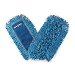 Coastwide Professional™ Looped-End Dust Mop Head, Cotton, 36" x 5", Blue (CW56760)