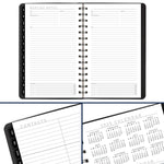 2026 AT-A-GLANCE Contemporary 5" x 8" Weekly & Monthly Planner, Faux Leather Cover, Charcoal (70-100X-45-26)