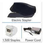 Desktop Cartridge Electric Stapler With Led Guide, 25-Sheet Capacity, Black