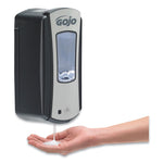 Ltx-12 Touch-Free Dispenser, 1,200 Ml, 5.75 X 3.33 X 10.5, Brushed Chrome/black