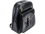 McKlein MOLINE Leather Laptop Backpack, Small, Black (99665)