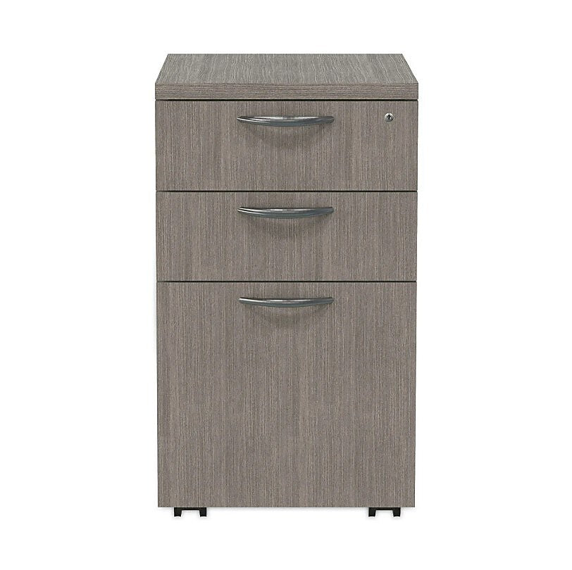 Alera Valencia Mobile Pedestal File Drawer, Legal/Letter, 15.88" x 20.5" x 28.39", Gray