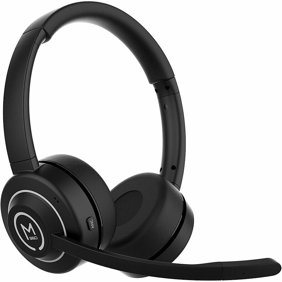 Morpheus 360 Sanctuary Wireless Noise Canceling Bluetooth Stereo Over-The-Ear Computer Headset, MS Certified (HS6750ANC)