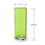 Azar Displays 20”H x 8”W Pegboard Counter Display with 16 4" Hooks, Green(700508-GRE-4C16)