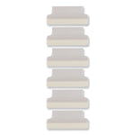 Insertable Index Tabs with Printable Inserts, 1/5-Cut, Clear, 1.5" Wide, 25/Pack
