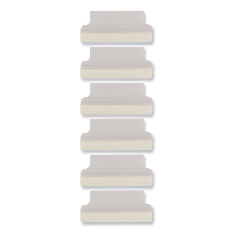 Insertable Index Tabs with Printable Inserts, 1/5-Cut, Clear, 1.5" Wide, 25/Pack