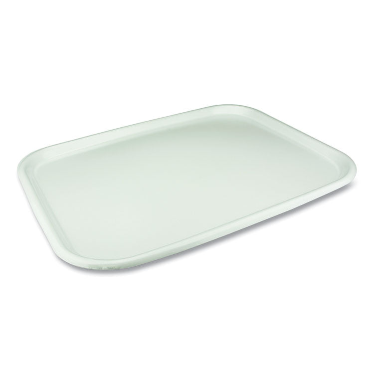 Laminated Foam Serving Tray, 18 x 14 x 0.91, White, 100/Carton