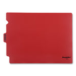 Colored Poly End Tab "Out" Guides, 1/3-Cut: Center Position, For Letter Size Files, Red, 50/Box