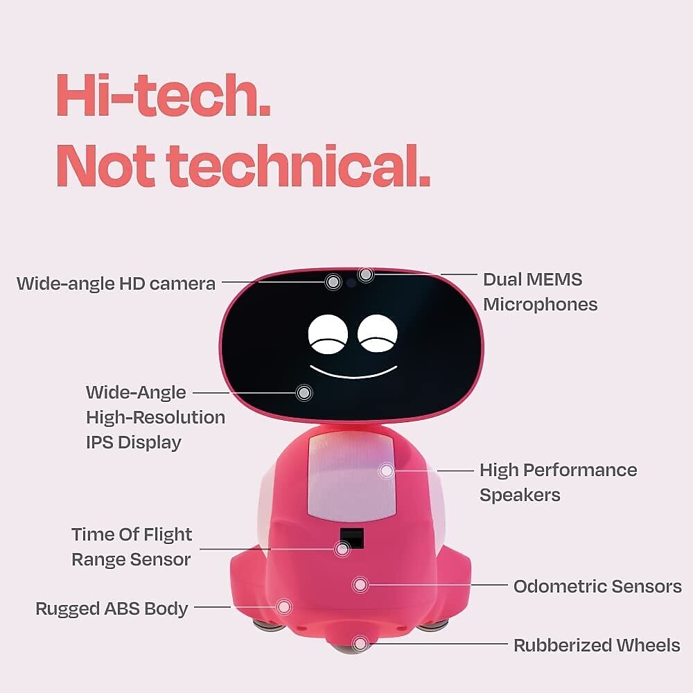 Miko 3 AI-Powered Smart Robot for Kids, Martian Red (EM03R)