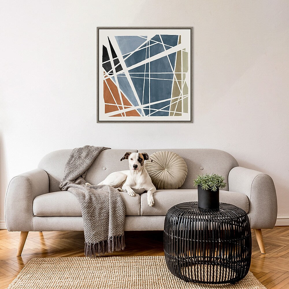 Amanti Art Pieces Together I by Isabelle Z Framed Canvas Wall Art Print, 30" x 30" (A42678027436)