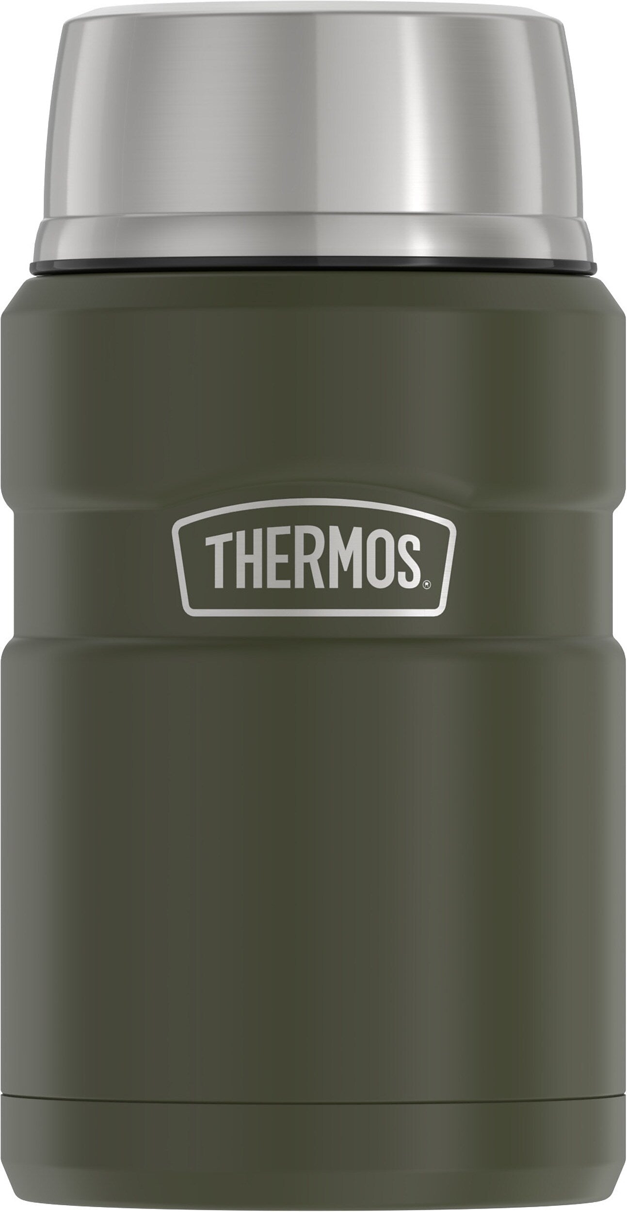 Thermos Stainless King Stainless Steel Insulated Food Jar, Army Green, 24 oz. (EASK3020AGTRI4)