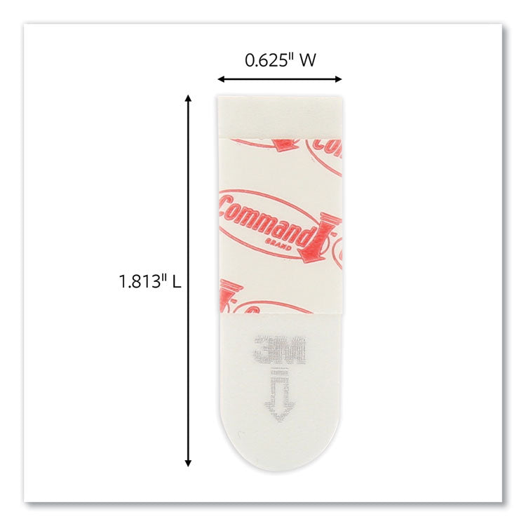 Poster Strips, Removable, Holds Up To 1 Lb Per Pair, 0.63 X 1.75, White, 136/pack