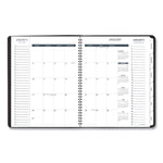Triple View Weekly Vertical-Column Format Appointment Book, 11 x 8.25, Black Cover, 12-Month (Jan to Dec): 2025