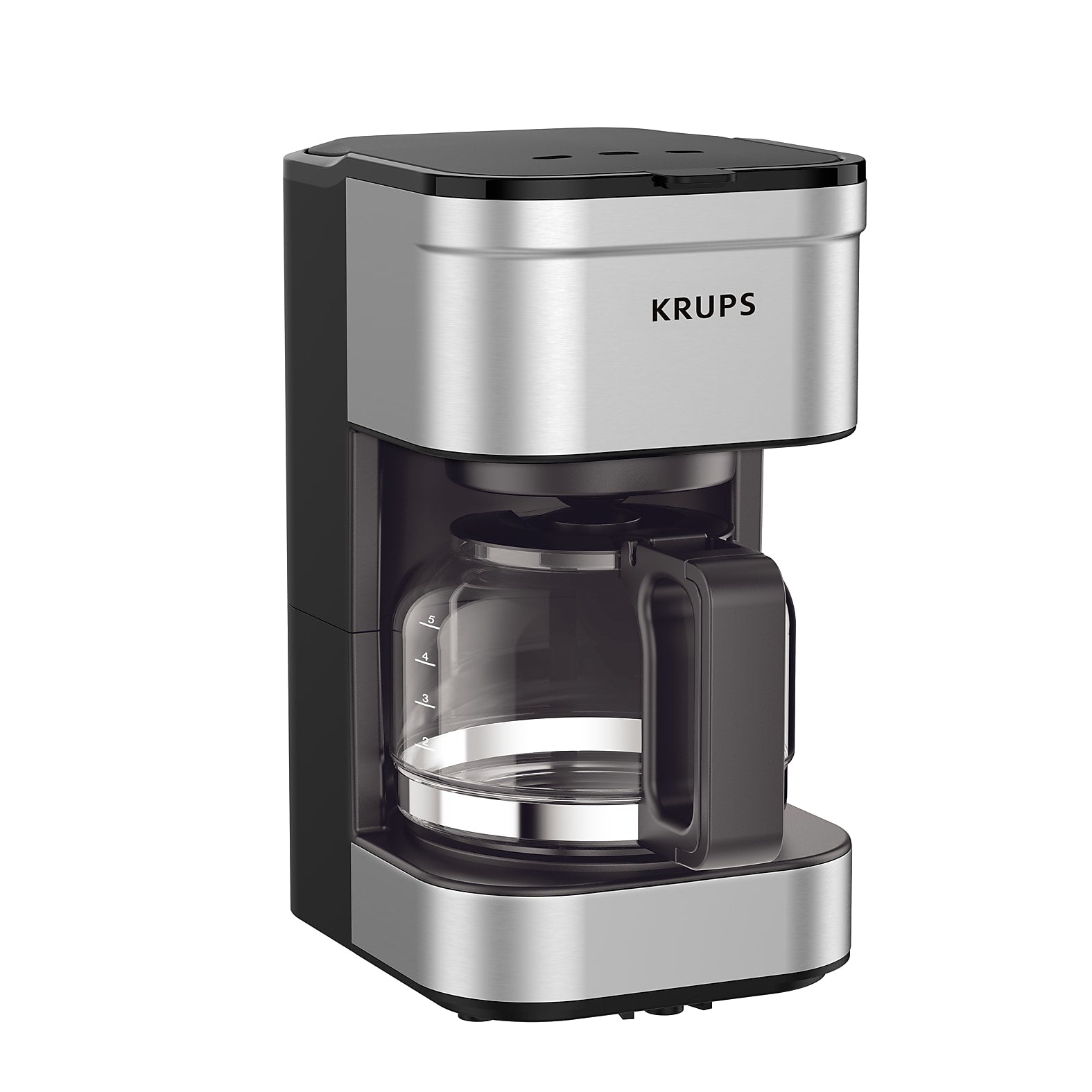 Krups Simply Brew 5-Cups Automatic Drip Coffee Maker, Stainless Steel (KM202855)