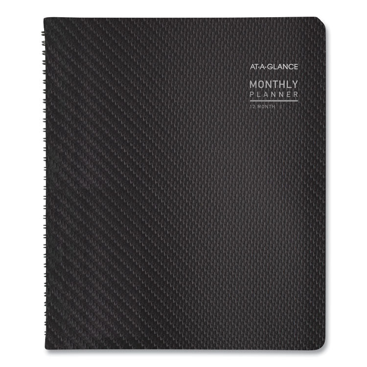 Contemporary Monthly Planner, Premium Paper, 11 x 9, Graphite Cover, 12-Month (Jan to Dec): 2025