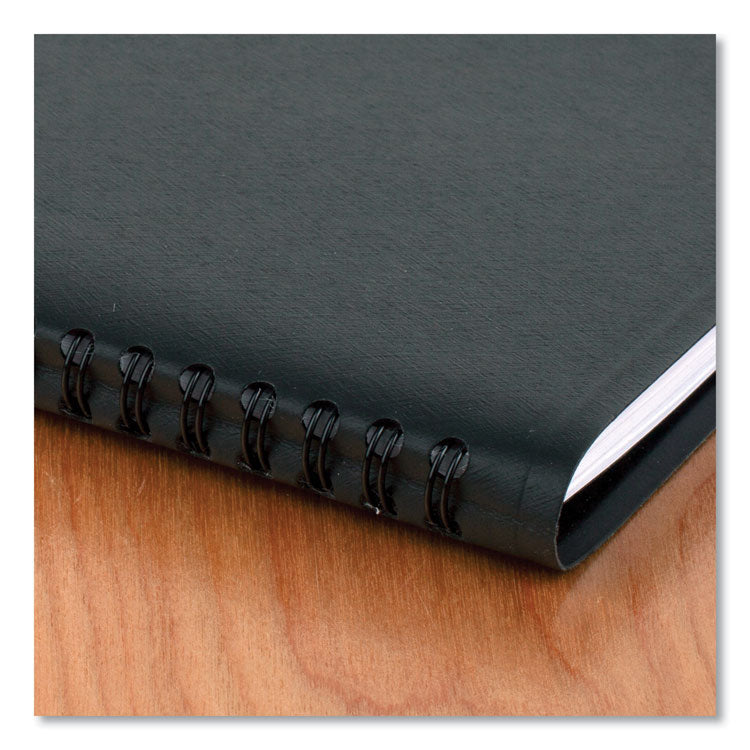 Weekly Vertical-Column Appointment Book Ruled for Hourly Appointments, 8.75 x 7, Black Cover, 13-Month: Jan 2025 to Jan 2026
