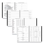 Executive Weekly/Monthly Planner Refill with 15-Minute Appointments, 11 x 8.25, White Sheets, 12-Month (Jan to Dec): 2025