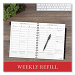 Executive Weekly/Monthly Planner Refill with 15-Minute Appointments, 11 x 8.25, White Sheets, 12-Month (Jan to Dec): 2025