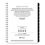 Executive Weekly/Monthly Planner Refill with 15-Minute Appointments, 11 x 8.25, White Sheets, 12-Month (Jan to Dec): 2025