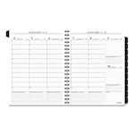 Executive Weekly/Monthly Planner Refill with 15-Minute Appointments, 11 x 8.25, White Sheets, 12-Month (Jan to Dec): 2025