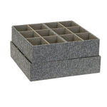 Household Essentials Drawer Organizers, Graphite, 3/Pack (752-1)